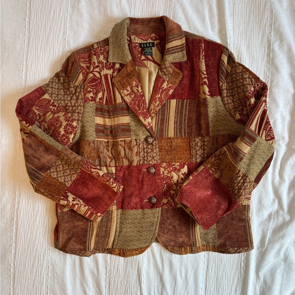 Vintage ELCC tapestry jacket sz 1X